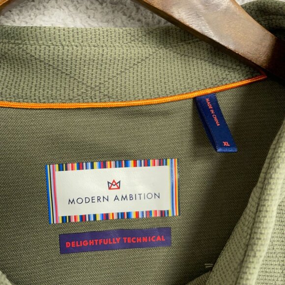 Modern Ambition Men's XL Olive Green Short Sleeve Polo Shirt N0634 - Picture 7 of 11